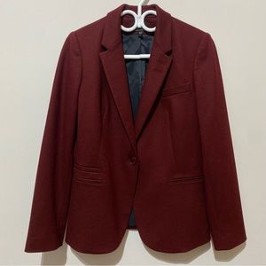 Judith & Charles Burgundy Wool Blazer